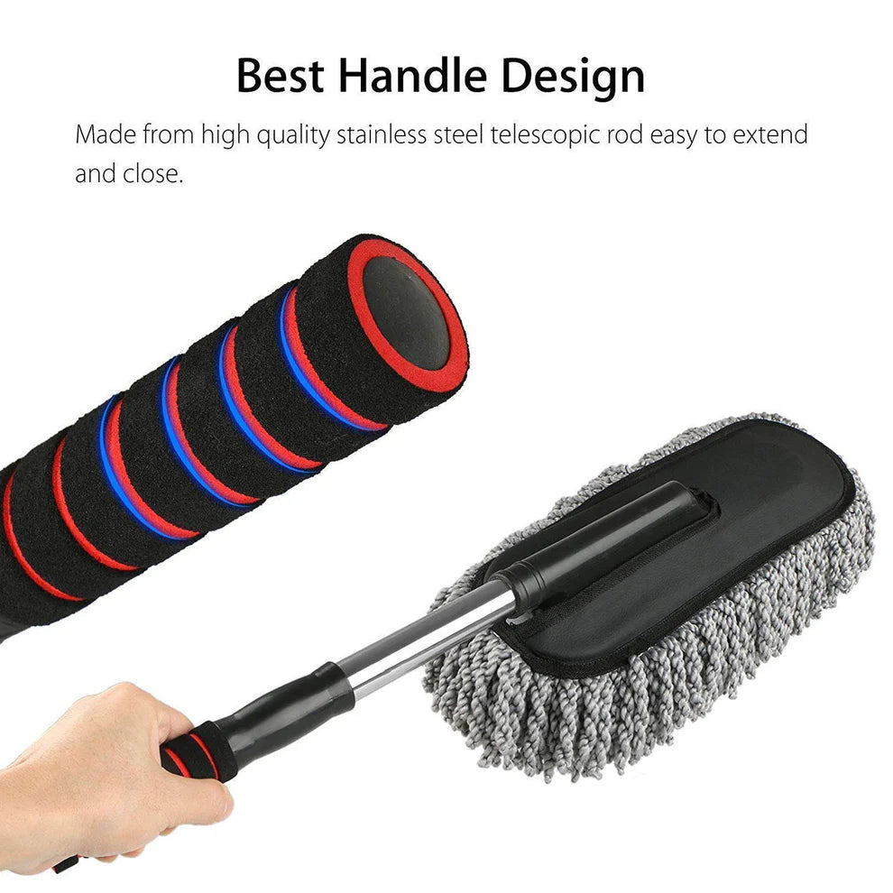 Microfiber Car Dust Brush – Gentle & Efficient Cleaning Tool for Interior & Exterior | Car Duster for Dashboard, Seats, Vents & Surface Cleaning (1 Pc)