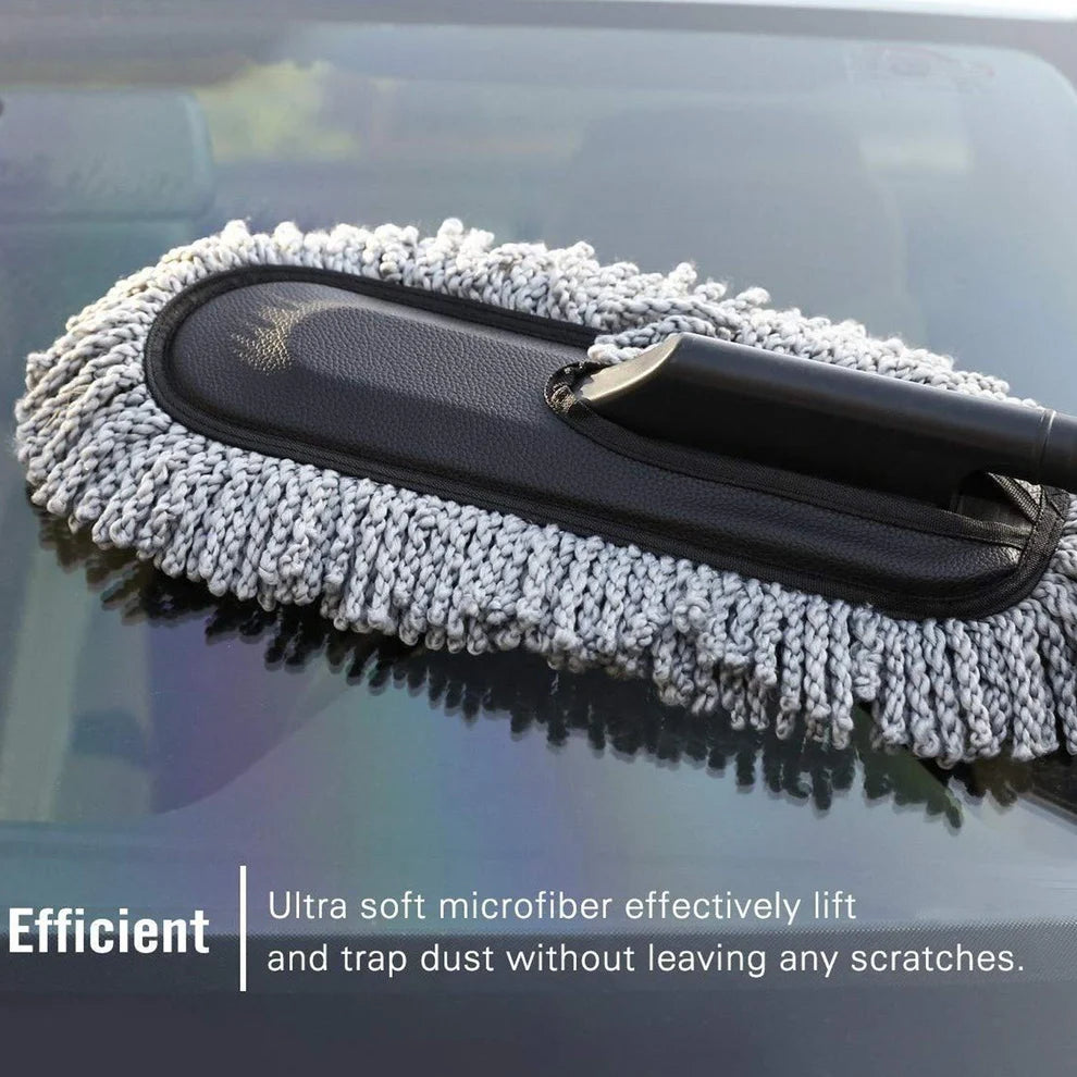 Microfiber Car Dust Brush – Gentle & Efficient Cleaning Tool for Interior & Exterior | Car Duster for Dashboard, Seats, Vents & Surface Cleaning (1 Pc)