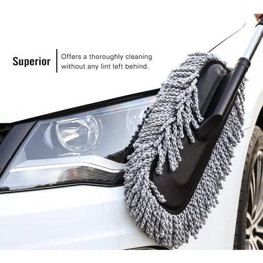 Microfiber Car Dust Brush – Gentle & Efficient Cleaning Tool for Interior & Exterior | Car Duster for Dashboard, Seats, Vents & Surface Cleaning (1 Pc)