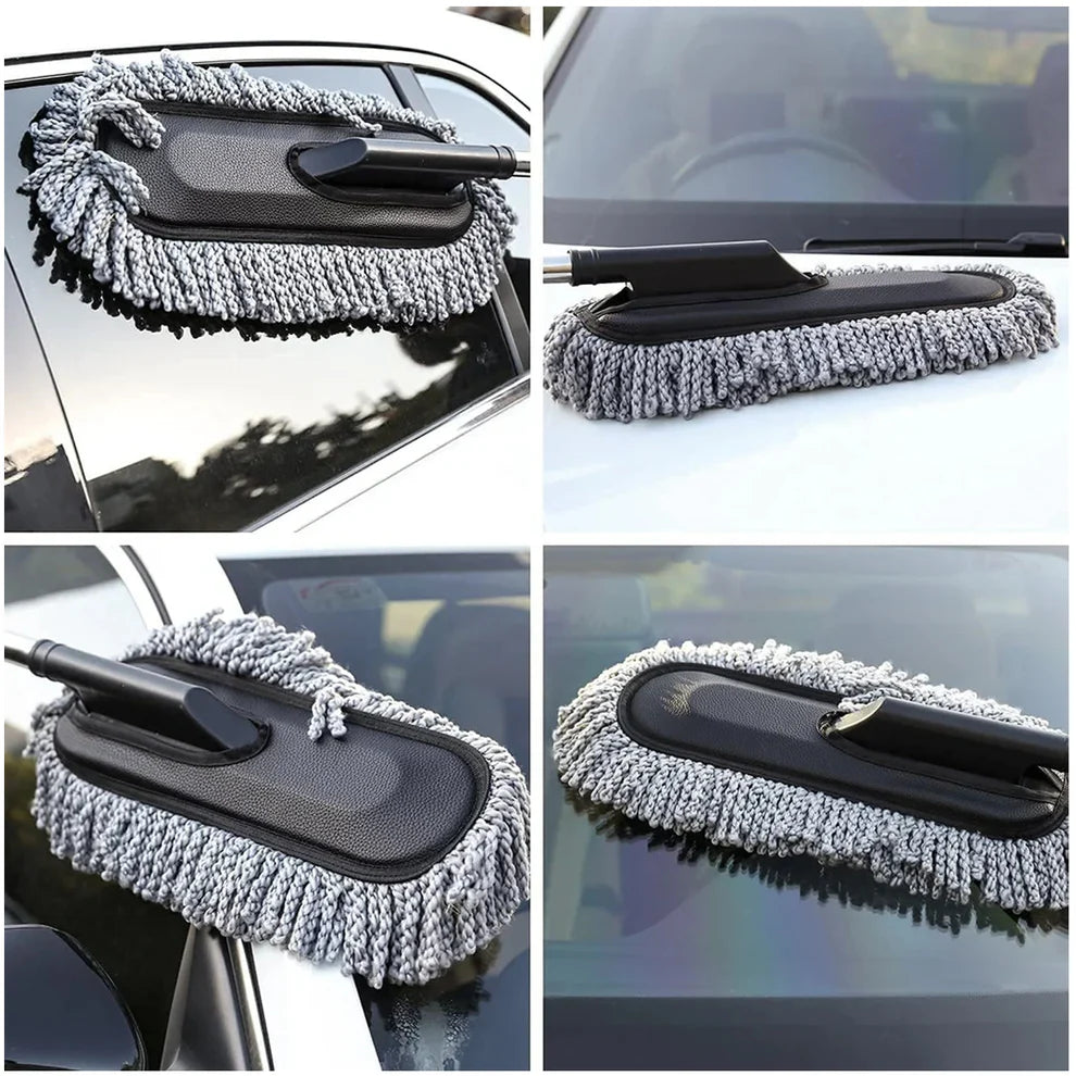 Microfiber Car Dust Brush – Gentle & Efficient Cleaning Tool for Interior & Exterior | Car Duster for Dashboard, Seats, Vents & Surface Cleaning (1 Pc)
